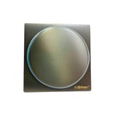 DESAGUE DE PISO 4" X 4" PUSH GRIS METALICO ACERO INOXIDABLE GRIVEN GUN METAL