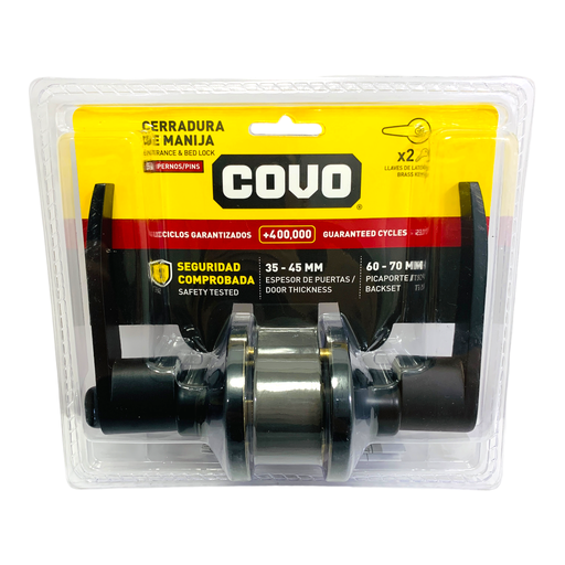 [11375] CERRADURA DE MANILLA 45MM COLOR NEGRO COVO
