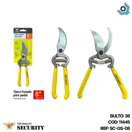 [11445] TIJERA FORJADA PARA PODAR 8" SECURITY
