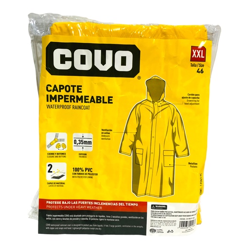 [11456] CAPOTE IMPERMEABLE TALLA XXL COVO