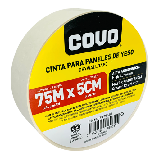 [11469] CINTA PARA PANELES DE YESO 75M X 5CM COVO