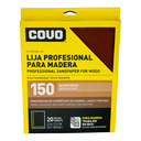 LIJA PROFESIONAL 9" X 11" PARA MADERA GRANO 150 COVO