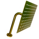 REGADERA PARA BANO 8" CUADRADA DORADA GRIVEN GOLDEN
