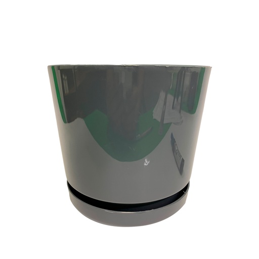 [11500] MATERO Y PLATO PP ART CIL LISO D-15 GRIS DP