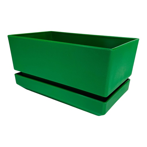 [11510] MATERO Y PLATO PP ART REC TEXT L18 VERDE DP