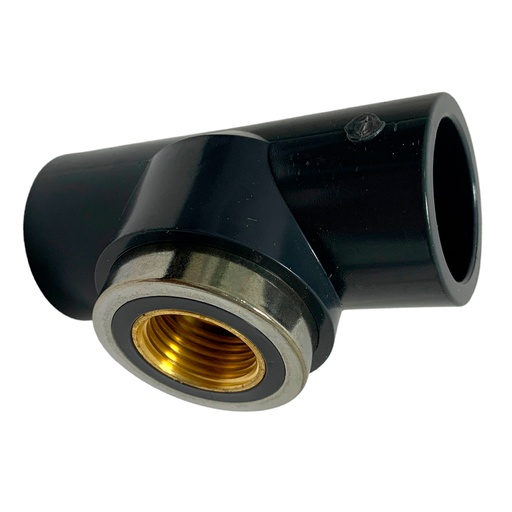 [11583] TEE PVC PRES SCH80 3/4" X 1/2" CXCXHR DE BRONCE TUBRICA