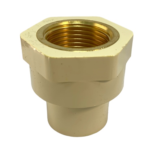 [11591] ADAPTADOR CPVC PRES 1" C X HR DE BRONCE TUBRICA