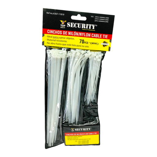 [11633] TIRRAJE NYLON 70 PZAS SECURITY