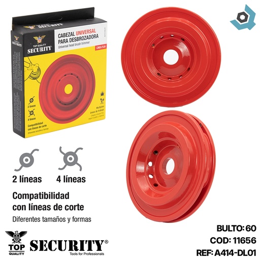 [11656] CABEZAL UNIV PARA DESMALEZADORA SECURITY