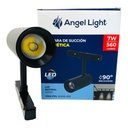 LAMPARA LED PARA RIEL MAGNETICO 7W 4000K NEGRO ANGEL LIGHT