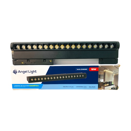 [11691] LAMPARA LED 344 X 33MM PARA RIEL MAGNETICO 18W 4000K ANGEL LIGHT