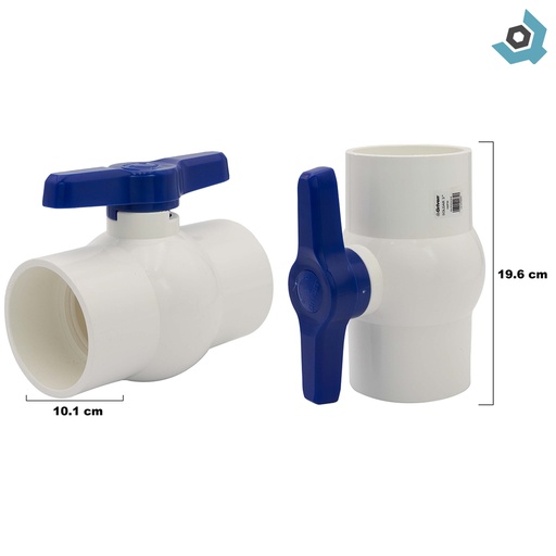 [11743] VALVULA 3" DE PVC SIN ROSCA GRIVEN