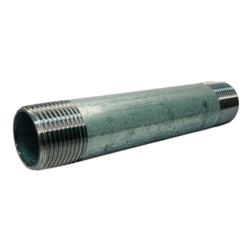 [11766] NIPLE 1" X 6" DE LARGO DE ACERO GALVANIZADO GRIVEN