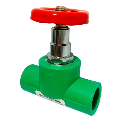 [11825] VALVULA PPR PRES 20MM MANILLA COMUERTA CXC POLIFUSION TUBRICA