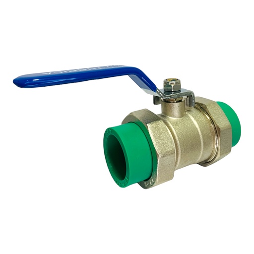 [11835] VALVULA PPR PRES 32MM MET DOBLE UNION UNIVERSAL POLIFUSION TUBRICA