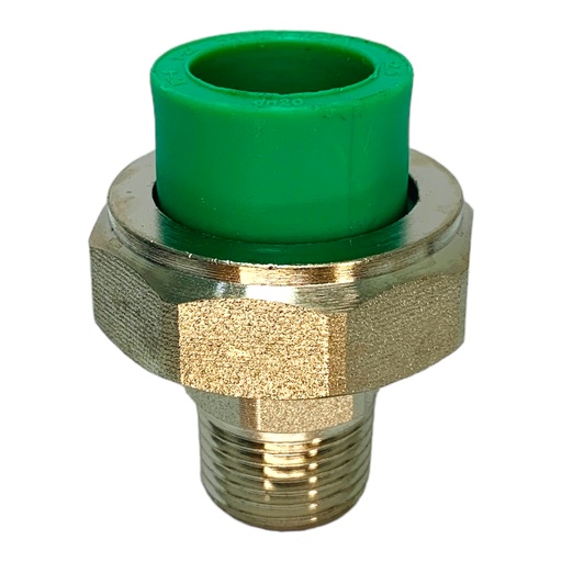 [11881] UNION ROSCA MACHO PPR PRES 20 X 1/2" CXMR-MET POLIFUSION TUBRICA