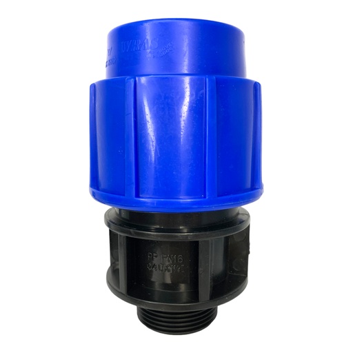 [11918] ADAPTADOR MACHO 40MM SALIDA 1 1/4" PARA RIEGO PEAD TUBRICA
