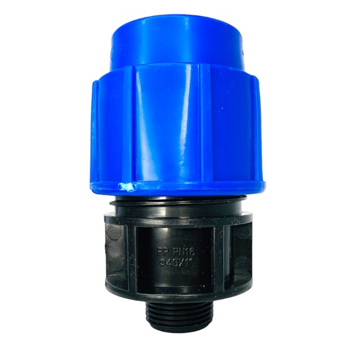 [11951] ADAPTADOR MACHO 40MM SALIDA 1" PARA RIEGO PEAD TUBRICA