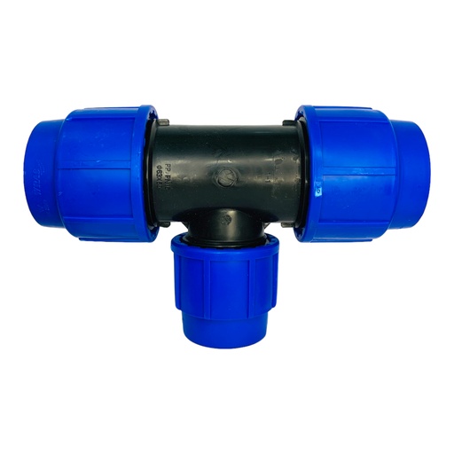 [11991] TEE REDU 63 X 50MM PARA RIEGO PEAD TUBRICA