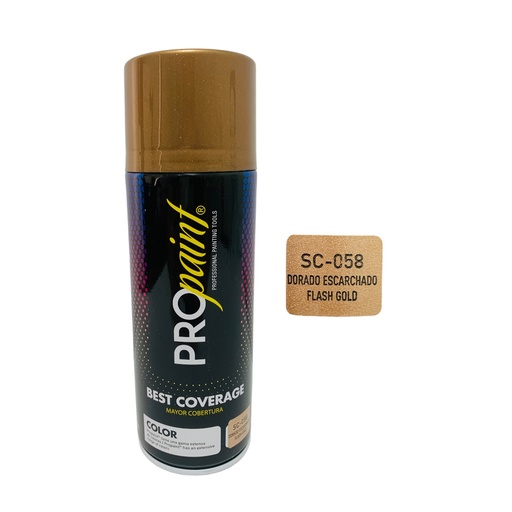 [12046] PINTURA EN SPRAY DORADO ESCARCHADO PRO PAINT