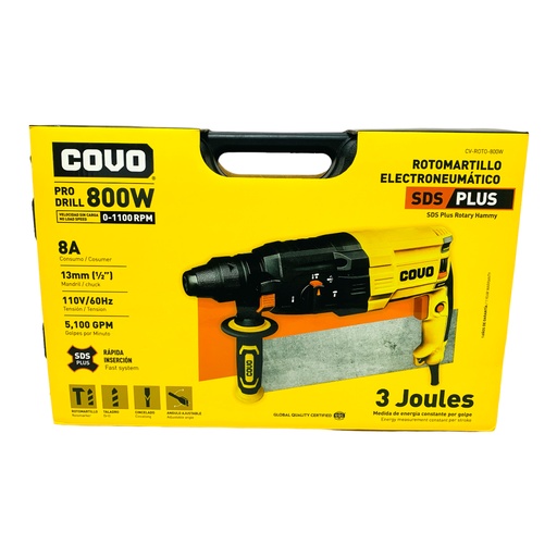 [12059] ROTOMARTILLO 800W ELECTRONEUMÁTICO COVO