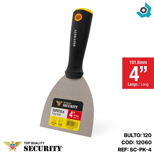 [12060] ESPATULA 4" RASPADOR SECURITY