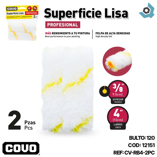 [12151] FUNDA PROFESIONAL 4" 2 PZAS COVO