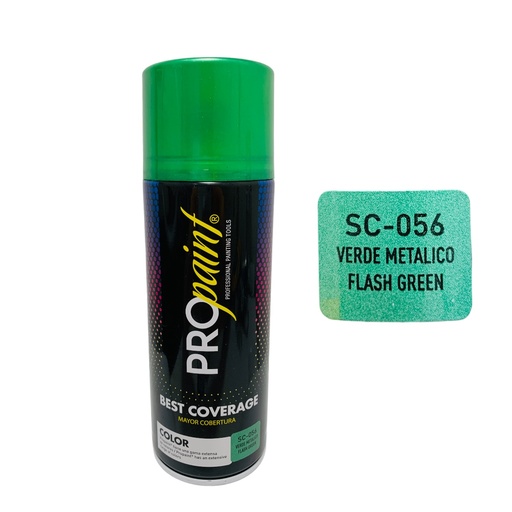 [12096] PINTURA EN SPRAY VERDE METÁLICO PRO PAINT