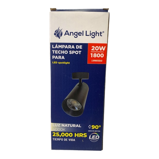 [12118] LAMPARA SPOT LED PARA TECHO 20W 4000K ANGEL LIGHT