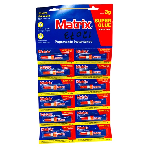 [12073] PEGA LOCA 12 PIEZAS MATRIX MAGIC