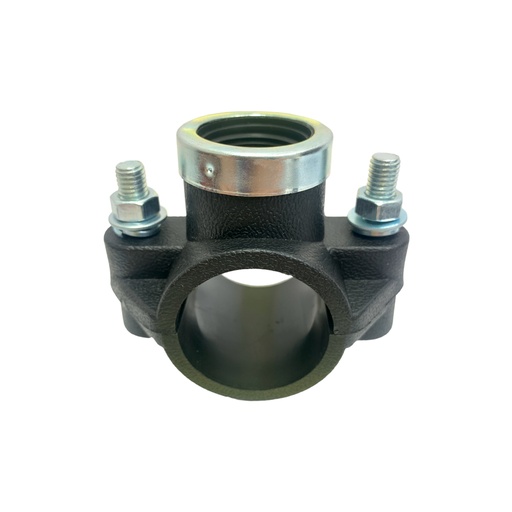 [12241] ABRAZADERA PARA RIEGO PP CON ROSCA 32MM X 1" TUBRICA