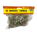 ABRAZADERA DE ACERO 1/2" 100 PIEZAS DIESEL TOOLS