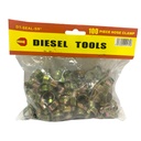 ABRAZADERA DE ACERO 5/8" 100 PIEZAS DIESEL TOOLS