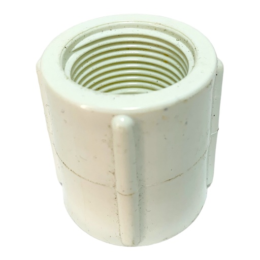 [12190] UNION PVC 1" CON ROSCA BLANCO