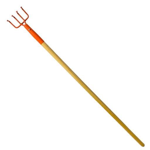 [12402] TENEDOR CULTIVADOR MANGO DE MADERA 1.35CM AGE USA