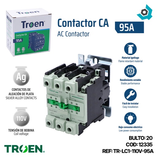 [12335] CONTACTOR CA 95A 110V TROEN