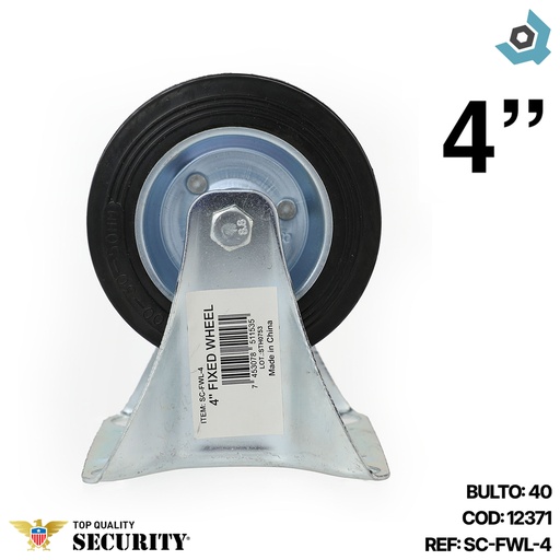[12371] RUEDA PARA PORTON 4" SECURITY