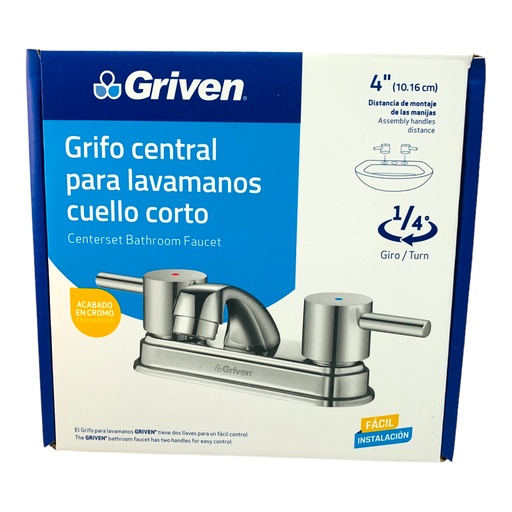 [12228] GRIFERIA CENTRAL PARA LAVAMANOS CUELLO CORTO GRIVEN