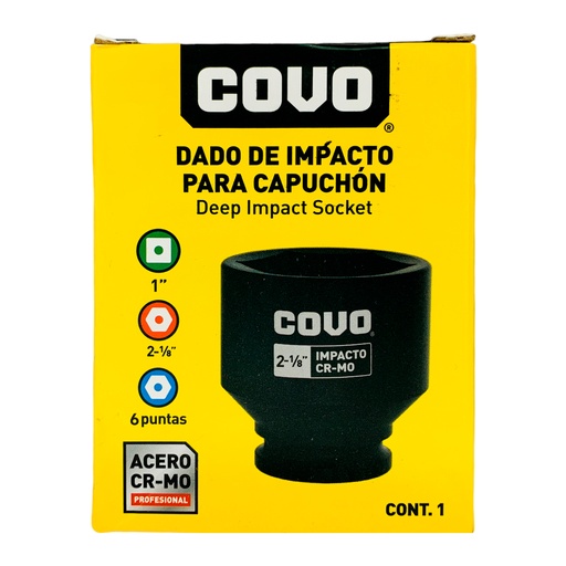 [12310] DADO DE IMPACTO 2-1/8" X 1” COVO