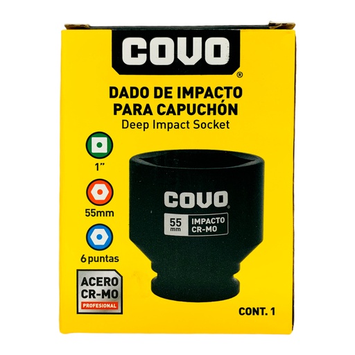 [12277] DADO DE IMPACTO 55MM X 1” COVO