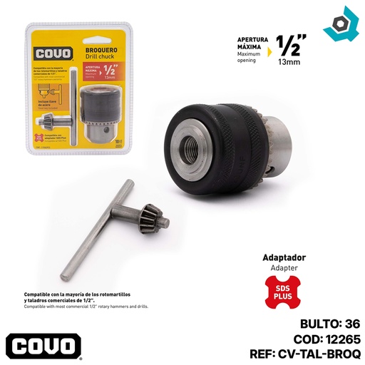 [12265] MANDRIL 2 PIEZAS COVO