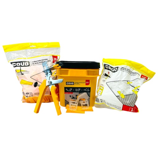 [12244] KIT DE NIVELACION DE CERAMICAS 201 PZA COVO