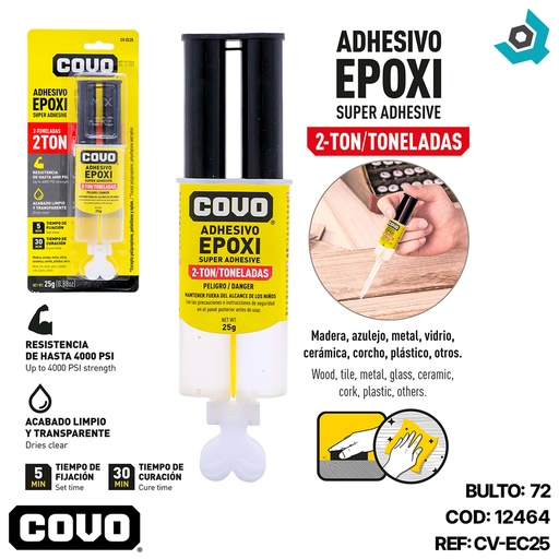 [12464] SUELDA TODO EPOXI 25G COVO