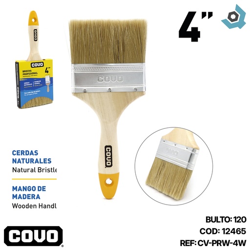 [12465] BROCHA PROFESIONAL 4" COVO