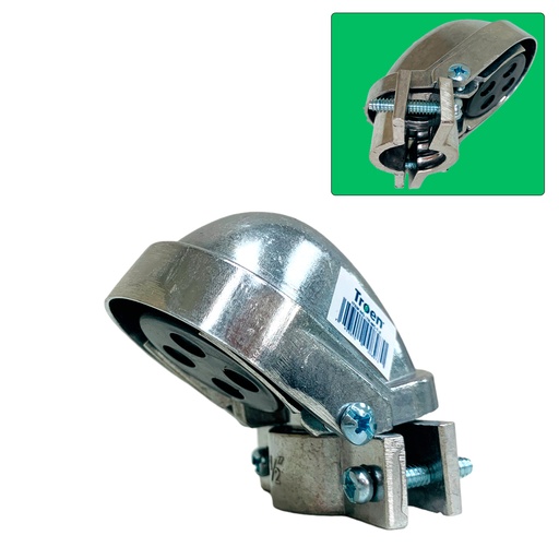 [12504] CABEZOTE CON ABRAZADERA PARA TUBOS DE 1/2" TROEN