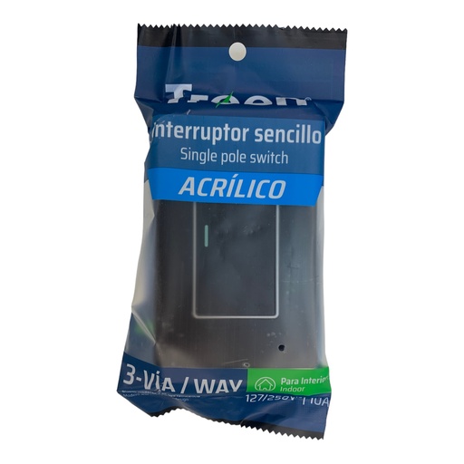 [12515] APAGADOR INDIVIDUAL 3 WAY ACRILICO NEGRO TROEN