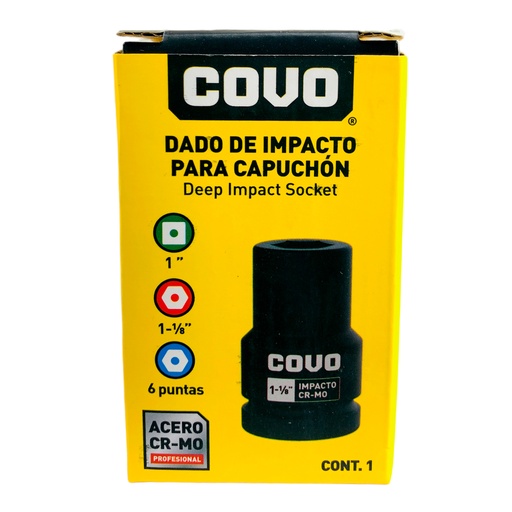 [12529] DADO DE IMPACTO 1 1/8" X 1" COVO