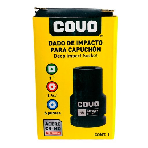 [12531] DADO DE IMPACTO 1 1/16" X 1" COVO