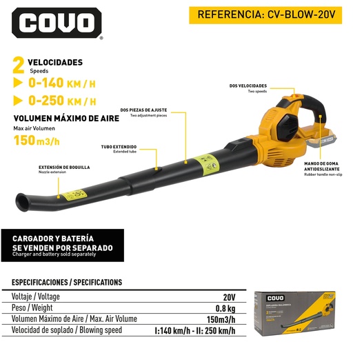 [12599] SOPLADOR INALAMBRICO COVO