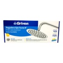 REGADERA TIPO LLUVIA 8" CROMADA REDONDA GRIVEN